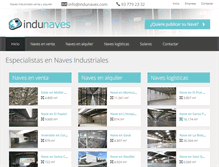 Tablet Screenshot of indunaves.com